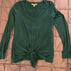 Express Green Tie Front